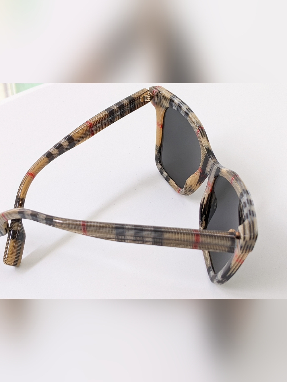 NWT AUTHENTIC BURBERRY 0BE4346 ELSA SUNGLASSES VINTAGE CHECK - Picture 14 of 15